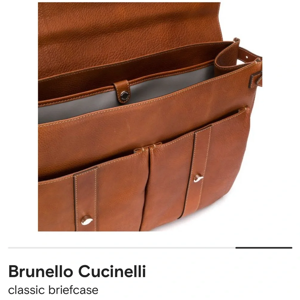 BNWT Brunelleschi Cucinelli Classic Briefcase - Picture 2 of 7